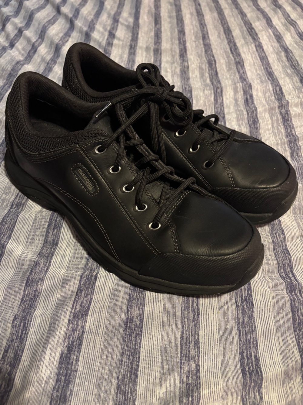 Rockport Men's Black Comfort Lace-Up Walking Shoes